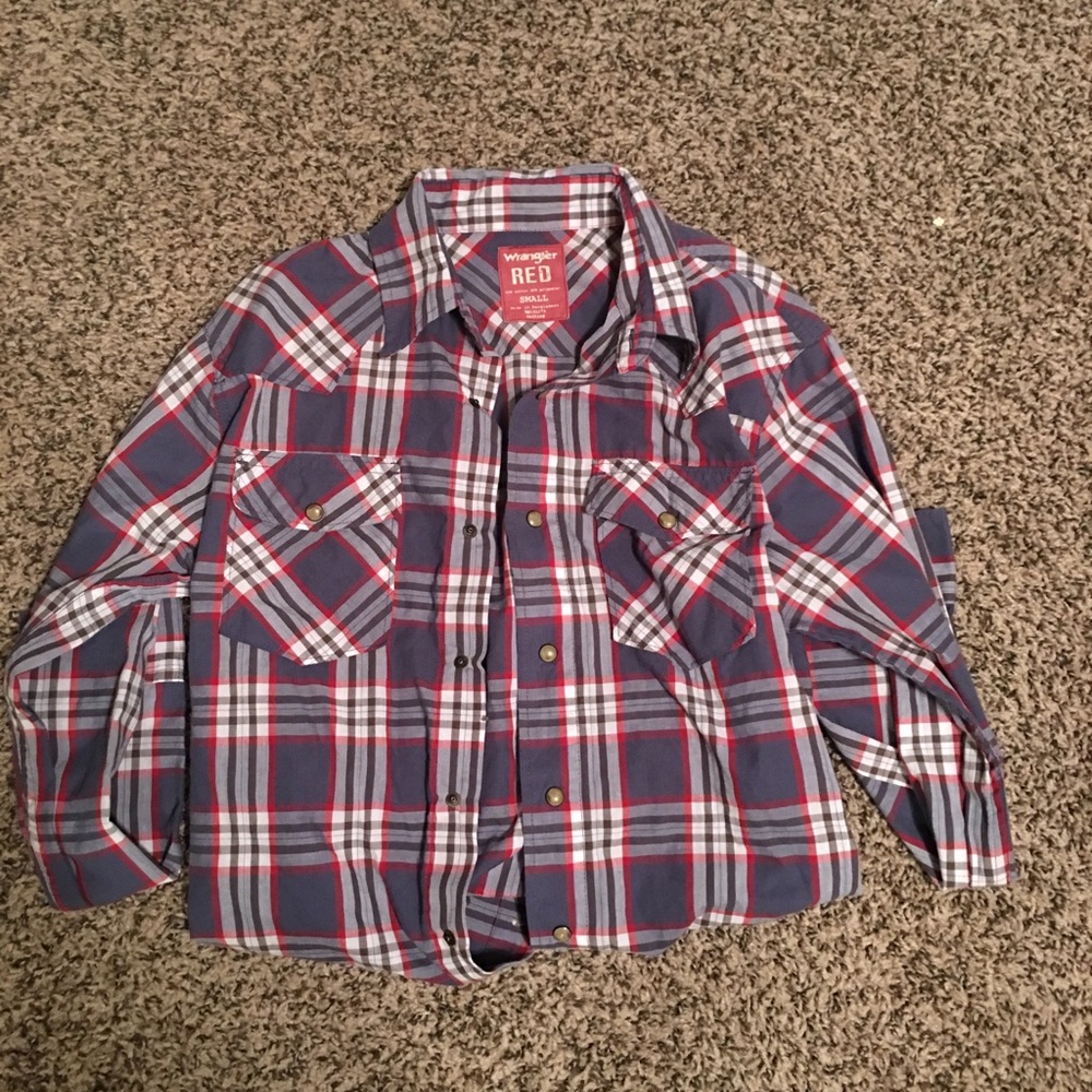 Wrangler pearl snap shirt